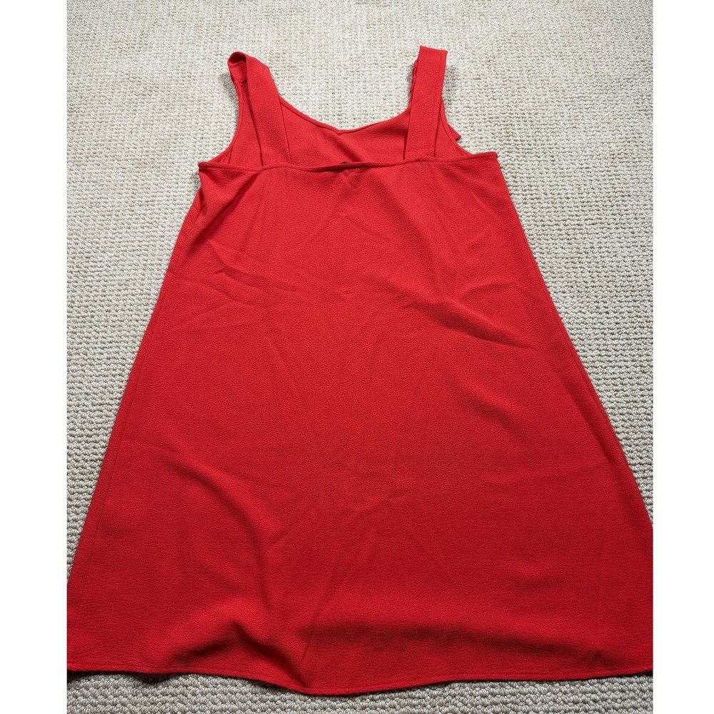 Be by CHETTA Mini Tank Dress Womens 12 Red Sleeveless A-Line Stretch Casual - Picture 3 of 6